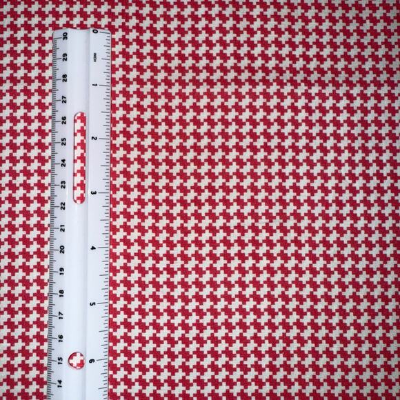 Pink Houndstooth | Flowerhouse All a Flutter | Robert Kaufman Fabrics | 1/2 Yard - Picture 2 of 6